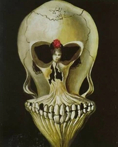 Impresión o lienzo - Bailarina en cabeza de muerte, 1939 por Salvador Dalí - Imagen 1 de 1