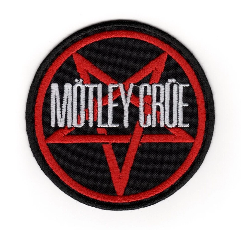 Motley Crue Patch | Pentagram Mötley Crüe American Heavy Metal Rock Band Logo - Image 1 of 1