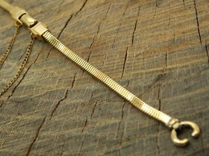 Vintage NOS Flex-Let Watch Band Gold Filled Butterfly Clasp Ring End Unused - Picture 1 of 4