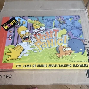 The Simpson's vintage Board Game don’t panic RoseArt 2005 Sealed New Rare - Picture 1 of 8