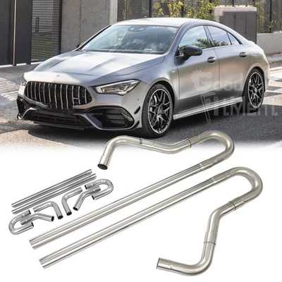 2.5" Tubing Mandrel Exhaust Pipe DIY Straight U-Bend For Mercedes-Benz CLA AMG - Image 1 of 4
