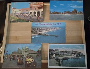 Lot of Five (5) Mid-Century Atlantic City, NJ Vintage Postcards - Picture 1 of 4