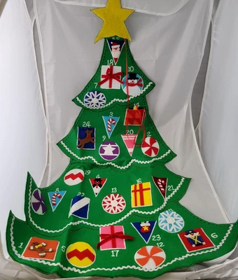 Christmas  41 inch Tree Advent Calendar by Kurt Adler NEW WITH TAG RARE HTF - Image 1 of 4