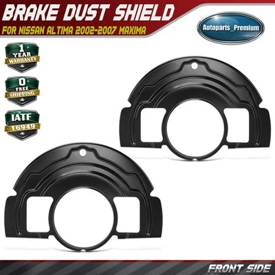 2Pcs Front Side Brake Dust Shield for Nissan Altima 2002-2007 Maxima 2004-2008 - Image 1 of 4