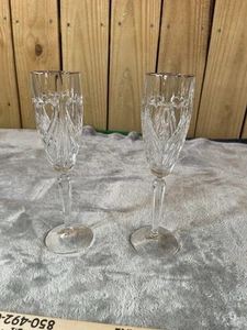 Flauti Champagne Marquis Waterford "Romance Collection" Cristallo Un paio!! - Foto 1 di 6