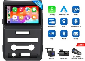 CAM+DVR+For Ford F150 F-150 2009-2014 CarPlay 9" Android 14 Car Radio Stereo DSP - Picture 1 of 20