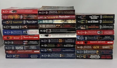 MASSIVE Western Paperback Lot (29 Books)! William W. & J.A. Johnstone - Image 1 of 4
