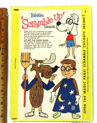 Libro para colorear Bullwinkle's How To Have Fun 1963 cereal Cheerios premium como nuevo Foto 1 de 4