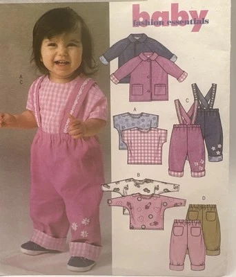 Butterick Pattern B4215 Infant Jacket Shirt Suspender Pants Sizes L, XL - Image 1 of 3