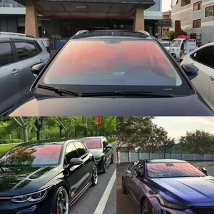 XhuangTech Window Tint Film for Cars, 39.37 in x 9.84' Ft Feet, Red - Picture 1 of 10