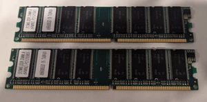 2x 512MB DIMM DDR SDRAM Memory (1GB total) - Picture 1 of 1