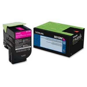 Original Lexmark 80C1SM0 Rückgabeprogramm-Toner Magenta mit Standardkapazität - Bild 1 von 1