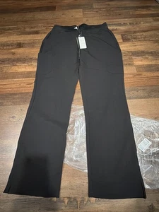 Mandala Scrub Pants Womens Medium Black Cargo Regular Medical Nursing Uniform - Picture 1 of 4