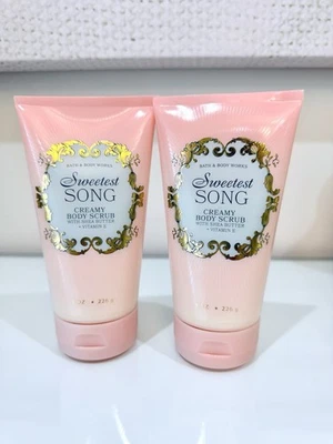 Bath & Body Works Sweetest Song Exfoliating Scrub 8 fl oz Set of 2 Free Shipping - Image 1 of 2