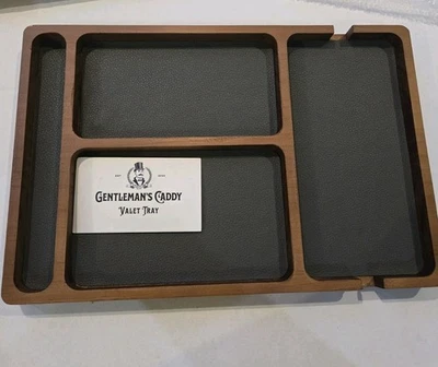 Caja de organización de almacenamiento de escritorio de madera con compartimentos Caja de almacenamiento de madera maciza Foto 1 de 2