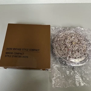 Nuevo Cartera AVON Estilo Vintage Compacta Joya Doble Espejo - Imagen 1 de 6