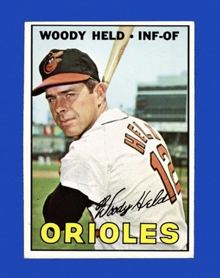 1967 Topps Set-Break #251 Woody Held como nuevo *GMCARDS* Foto 1 de 2