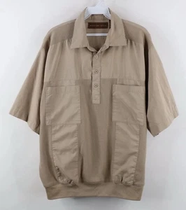 Classics By Palmland Camicia Uomo XXXL Polo Golf Beige Fascia Fondo Elastico - Foto 1 di 3