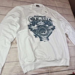 Fiorucci Superior Stars Weiß Sweatshirt XXXL Neu mit Etikett Made in Italy Selten - Bild 1 von 9