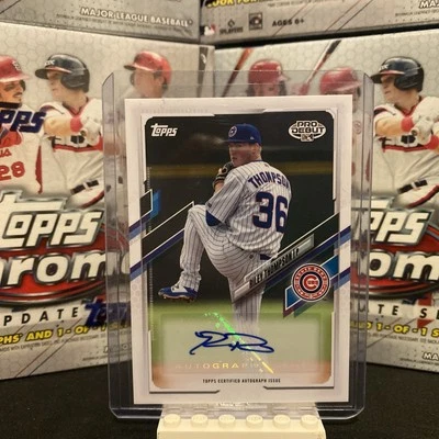 Riley Thompson 2021 Topps Pro Debut Auto Autograph RC Chicago Cubs A47 - Image 1 of 2