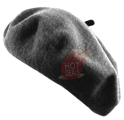 Gorra boina para mujer estilo francés artista color liso lana informal clásica Foto 1 de 4