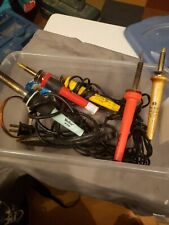 Weller W100P soldering iron With Solder and 4 other irons used for stained glass