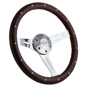 1974 to 1994 Chevy C-Series, Suburban Dark Mahogany 15" Steering Wheel Kit - Foto 1 di 12