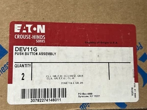 Crouse Hinds DEV11G Box of Qty.2 Push Buttons New In Box - Picture 1 of 1