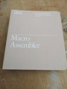 Vintage IBM Folder/segregator lata 80., Macro Assembler, 3 pierścienie, komputer osobisty - Zdjęcie 1 z 6