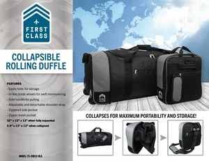 Collapsible Rolling Duffle Easy Folds Storage - Picture 1 of 2