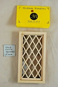 Window - Tudor Diamond / Medium - 2114M  dollhouse miniature 1:12 scale USA made