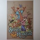 Splash Mountain Poster Authentic Disney 12x18 Magi Kingdom Brer Rabbit Fox Bear