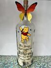 Winnie The Pooh LED Light up Wine Bottle Handmade Gift