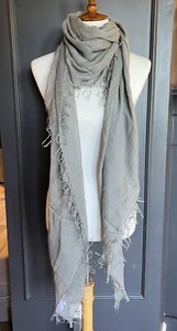 New Auth Chan Luu Cashmere and Silk Scarf Color: Griffin Gray - Picture 1 of 5