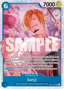 One Piece A Fist of Divine Speed Sanji Super Rare OP11-051 NM english - Picture 1 of 1