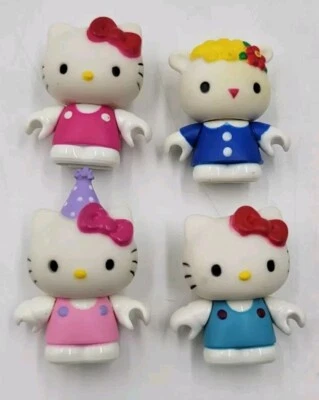 Mega Bloks Hello Kitty Lot Of 4- Kitty White Mini Figures Sanrio - Image 1 of 4