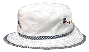 NWT Sarah Louise Baby Infant Toddler Bucket Sun Hat Size 3 Hand Embroidered Kite - Picture 1 of 18