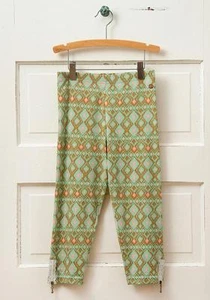 Matilda Jane PRINT IT Leggings 14 Green Aztec Print Tween Hello Lovely 435 NWT - Picture 1 of 3