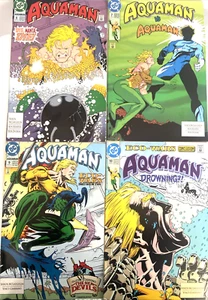 AQUAMAN. NUMBER'S 6-7. 9-10. (4 ISSUE 1992 HIGH GRADE LOT). 2ND SERIES. - Picture 1 of 21