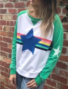 HAMMILL & CO Blue Star Sweater Size Large - Picture 1 of 7