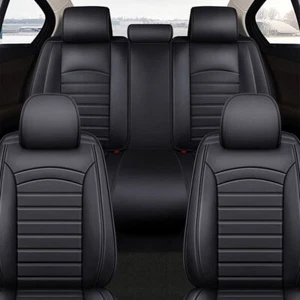 5pcs For Toyota RAV4 Front & Rear Car Seat Covers Set Cushion Luxury PU AU*HOT - Picture 1 of 14