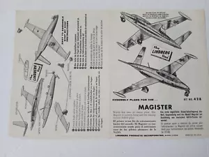 Modellino LINDBERG MAGISTER & VENOM 1964 n. 428-39 FOGLIO ISTRUZIONI solo leggere - Foto 1 di 6