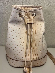 Cato Damen Umhängetasche Schultertasche 12""x10"" Elfenbein Brise Kordelzug Verschluss NEU - Bild 1 von 10