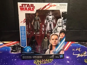 Star Wars - Hasbro Force Link Battle on Crait paquete de 4 figuras de acción de 3,75 pulgadas ¡NUEVO! - Imagen 1 de 7