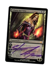 Liliana of the Veil Magic the Gathering Foil ITA Innistrad Signed Excellent MTG