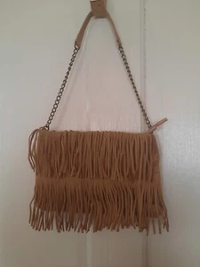Chocolate Brand Brown Fringed Purse NWOT - Picture 1 of 8