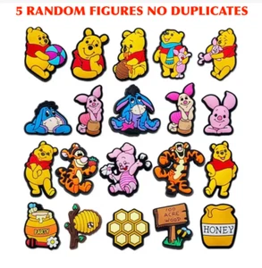 Winnie Puuh Schuh Charms für Crocs 5er Set zufällige Figuren keine Duplikate - Bild 1 von 4