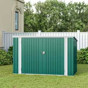Voltsify Heavy Duty Steel Bicycle Storage Shed Weatherproof Recycle Bin Organize - Bild 1 von 12