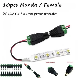 DC Power Connector Adapter Power Power Converter 10PCS 12V Adapter Balun - Picture 1 of 19
