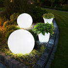 Au&#223;enlampe Gartendeko Solarlampe Blumentopf LED Kugellampe Erdspie&#223; wei&#223; 4er Set